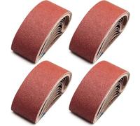 Juego de 10 bandas de lija de 330 x 30 mm, grano 40-1000, for metal y madera, compatibles con lijadoras neumáticas.(80)