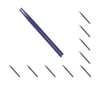 Juego de 10 baquetas de nailon ligeras para aprender y educar, baquetas musicales para principiantes, profesionales, accesorios oscuros, azul oscuro