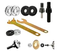 Juego de 10 barras de conexión para amoladora angular, 6 mm/10 mm, taladro de mano, adaptador de mandril con llave de bolígrafo, amoladora angular, barra de conexión, herramienta de conversión para