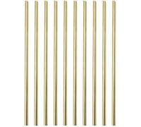 Juego de 10 barras de torno de latón macizo redondo de 3 mm para herramientas de manualidades, 3 mm de diámetro, 300 mm de largo