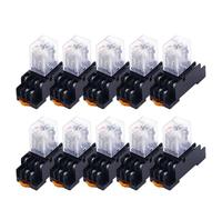 Juego de 10 bobinas electromagnéticas intermedias uso general MY3NJ 11 pines CA 24 V/CC 12 110 V/CA 220 V(AC,6V)