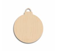 Juego de 10 bolas de árbol de Navidad para manualidades y decoraciones, madera contrachapada de abedul de 3 mm, manualidades en blanco, sin pintar