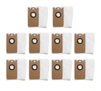 Juego de 10 bolsas de polvo de repuesto para Laresar para L6 Pro y para Ultenic para robot aspirador T10, diseño reutilizable para vaciado rápido del tanque y captura eficaz del polvo