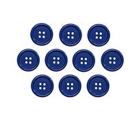 Juego de 10 botones de repuesto de 4 agujeros de 2,5 cm, color blanco negro transparente, botones de repuesto para manualidades, abrigos, camisas, pantalones, pantalones cortos, chalecos, chaquetas