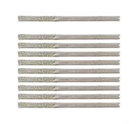 Juego de 10 brocas de vidrio de 0, 8, 2, 5 mm con 2 vástagos de 35 mm, adecuadas para jade, ámbar, azulejos, porcelana, piedra y fibra para perforación de vidrio (10 unidades de 2,5 mm)
