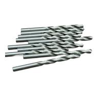 Juego de 10 brocas helicoidales de acero de alta velocidad for perforación de metal, herramientas de carpintería de 1 a 10 mm.(10pcs Silver,4.5MM_ROUND)