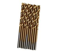 Juego de 10 brocas helicoidales de acero de alta velocidad for perforación de metal, herramientas de carpintería de 1 a 10 mm.(10pcs golden,8MM_ROUND)