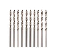Juego de 10 Brocas helicoidales de Acero de Alta Velocidad para Metal y Madera, Brocas para Cortar Agujeros en Madera, 10 Unidades de 0,9 mm