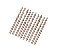 Juego de 10 brocas helicoidales de acero de cobalto M35 de alta velocidad (HSS) de 1 a 5 mm para taladrar en acero inoxidable, .