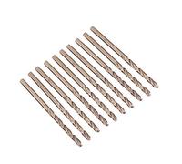 Juego de 10 brocas helicoidales de acero de cobalto M35 de alta velocidad (HSS) de 1 a 5 mm para taladrar en acero inoxidable