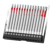 Juego de 10 brocas hexagonales de aleación de acero con puntas magnéticas, puntas de destornillador de 50 mm y 100 mm para taladros eléctricos, kit de herramientas de mano rojas para tareas de