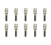 Juego de 10 brocas hexagonales H4 con rango de 2,5 a 5,5 mm para un acoplamiento eficaz en pernos y tuercas pequeños (4,5 mm)