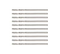 Juego de 10 brocas HSS para taladro con vástago recto para madera, plástico y aluminio, herramientas de perforación manual de acero de alta velocidad para el hogar, construcción e ingeniería (0.5 mm)