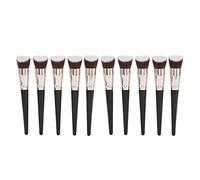 Juego de 10 brochas correctoras oblicuas, brocha correctora de base profesional, pelo de fibra sintética suave con mango ergonómico para una aplicación de maquillaje impecable,