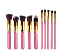 Juego de 10 brochas de maquillaje sintéticas para canción y danza, base cosmética, colorete, herramienta de maquillaje 3