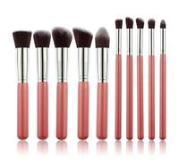 Juego de 10 brochas de maquillaje sintéticas para cantar y bailar, base cosmética, colorete, herramienta de maquillaje 5