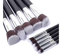 Juego de 10 brochas de maquillaje sintéticas para cantar y bailar, base cosmética, colorete, herramienta de maquillaje 1
