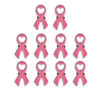 Juego de 10 broches de solapa de concienciación para promover la salud mamaria, defensa del cáncer, cánceres