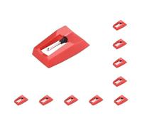Juego de 10 cabezales de repuesto para tocadiscos de gramófono, accesorios de repuesto para tocadiscos, accesorios de repuesto para aguja de fonógrafo