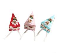 Juego de 10 cajas plegables para dulces con elegantes mariposas, complemento perfecto para tu boda o celebración de cumpleaños (azul)