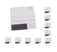 Juego de 10 calcomanías para teclado de notas musicales para teclas de 49/54/61/88 teclas, multicolor