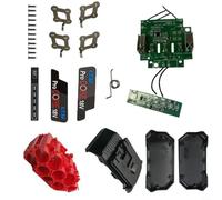 Juego de 10 carcasas de plástico con placa de circuito impreso para batería Bosch BAT618 de 18 V, 21700 celdas, repuesto para reparación de baterías Power Tool