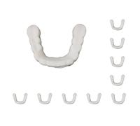 Juego de 10 carillas de dientes de resina cómodas dentaduras postizas cubierta superior extraíble reutilizable