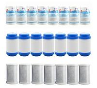 Juego de 10 cartuchos de repuesto universales de 5'' × 2,5'' para sedimentos, UDF y CTO, para sistemas de ósmosis inversa y filtración de agua de 3 etapas.(5 mikron)