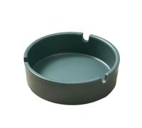 Juego De 10 Ceniceros De Colores, Apilables De Plástico para Cigarrillos, De Resina Imitación Porcelana, para Uso En Interiores Y Exteriores(Dark Green)