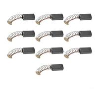 Juego de 10 cepillos de carbón para motores eléctricos de 12 x 6 x 4 mm, juego de 10 cepillos para herramientas eléctricas para fijar motores intermitentes y restaurar el rendimiento de frenado