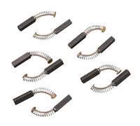 Juego de 10 cepillos de carbono para motor de 20 x 5 x 5 mm, piezas de repuesto con resorte para motores eléctricos, herramientas eléctricas, taladros, sierras, amoladoras angulares, aspiradoras