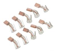 Juego de 10 cepillos de motor de carbono para taladros y destornilladores Bosch GSR140-LI/GSR180-LI/GSB140-LI/GSB180-LI, 4,5 x 8 x 12 mm, carbono y metal, compatible con rotativo