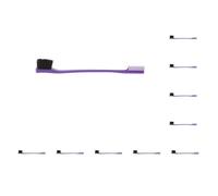 Juego de 10 cepillos de pelo Beauty de doble cara con control de bordes, 17,8 cm, color morado