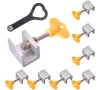Juego de 10 cerraduras deslizantes para ventanas para mayor seguridad en puertas correderas y hechas de aleación de aluminio para evitar el acceso no autorizado y promover la seguridad