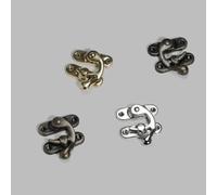 Juego de 10 cierres de hebilla decorativos con estética vintage para joyeros y cajones (bronce, 10 piezas)
