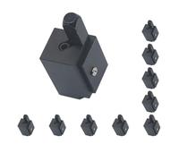 Juego de 10 cinceles de esquina de precisión para enmarcar carpintería mortada bisagra de puerta empotrada, color negro, 30 x 78 mm