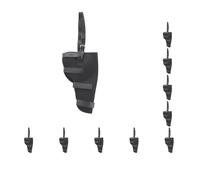 Juego de 10 cinturones auxiliares para perro, protector de articulaciones para patas izquierdas, color negro, S