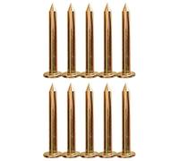 Juego de 10 clavos de acero para topografía de 3/5/7/8/10 cm, marcadores de encuesta para medición cruzada, estacas de encuesta de metal, cruz de acero