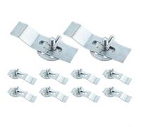 Juego de 10 clips de fregadero para montaje inferior, kit de montaje para fregadero, clips de fregadero fiables, kits de montaje de acero para fregaderos seguros