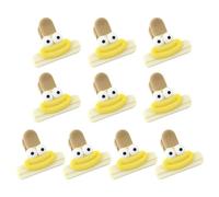 Juego de 10 clips de silicona suave para organizar aperitivos, prácticos selladores de bolsas de patatas fritas, accesorios de almacenamiento de alimentos, accesorios de almacenamiento de alimentos