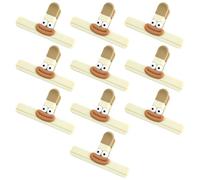 Juego de 10 clips de silicona suave para organizar aperitivos, prácticos selladores de bolsas de patatas fritas, accesorios de almacenamiento de alimentos, accesorios de almacenamiento de alimentos