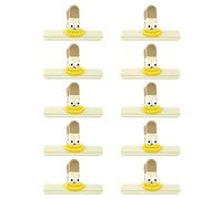 Juego de 10 clips de silicona suave para organizar aperitivos, prácticos selladores de bolsas de patatas fritas, accesorios de almacenamiento de alimentos, clips para bolsas