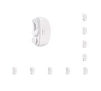 Juego de 10 clips de uñas eléctricos seguros e higiénicos para cortaúñas eléctrico portátil y duradero, suministros de uñas, cortador de uñas, color blanco