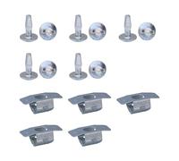 Juego de 10 Clips y Tornillos de Protección de Aleación de Aluminio para Bandeja Inferior del Motor, Compatible con Modelos 206, 207, 406, 407, 806, 807 - Kit Completo para Sujeción y Montaje