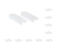 Juego de 10 cojines para saxofón de silicona resistente al desgaste, soporte para pulgares, accesorios antifatiga, almohadilla de protección para saxofón, color blanco