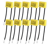 Juego de 10 - Condensador Polipropileno 0,22µF 275V X2 Radial Condensador de Seguridad de Pelicula de Polipropileno Quitar el Parpadeo de Los LED
