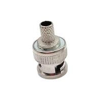 Juego de 10 conectores BNC macho tipo engarzado, adaptador for Audio CCTV, conector acoplador hembra BNC, Cables RG58 RG59 RG60(RG59)
