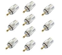Juego de 10 conectores PNI PL259 para cable RG213 chapado en oro de 9 mm