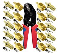 Juego de 10 conectores SMA macho a hembra para cable de antena RG174 RG316 SMA