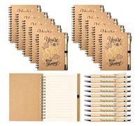 Juego de 10 cuadernos inspiradores de regalo de fin de curso para estudiantes de profesores You're a Star Keep Shining, bolígrafos inspiradores, regalos de agradecimiento para colegas, empleados